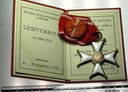 Order Odrodzenia Polski Polonia Restituta Krzyż Oficerski LEGITYMACJA