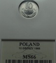 10 gr groszy 1966 MENNICZA MS66