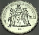 Francja 50 franków 1975 Herkules SREBRO