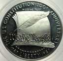 USA 1 Dolar 1987 Konstytucja 200 lat SREBRO