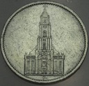 Niemcy 5 marek Reichsmark 1934 Kościół wieża SREBRO