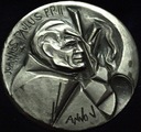 Watykan 1982 Jan Paweł II Fatima medal annualny 44mm 47g Ag986 SREBRO