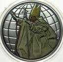 medal 2005 Jan Paweł II Wielki tampondruk (4) Mennica SREBRO