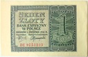 1941 1 zł Jeden Złoty, seria BE (nr 3)