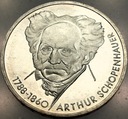 Niemcy 10 marek 1988 Arthur Schopenhauer SREBRO