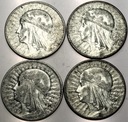 LOT ZESTAW 4 x 10 zł Głowa Kobiety SREBRO