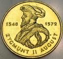 2 zł złote 1996 Zygmunt II August RZADKA