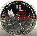 10 zł złotych 2009 Wybory 4 VI 1989 Solidarność Jan Paweł II SREBRO