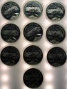 LOT 10 x 10 zł złotych 2005 60 roczni zakończenia II Wojny Światowej SREBRO