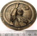 medal 1988 Jan Paweł II X r pontyfikatu PTAiN Szczecin JASNY BRĄZ