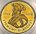 2 zł złote 1996 Zygmunt II August RZADKA