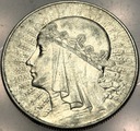 10 zł złotych 1932 Głowa Kobiety Polonia Jadwiga Babka SREBRO