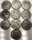 LOT ZESTAW 10x 10 zł złotych 1932 Głowa Kobiety Polonia Jadwiga SREBRO