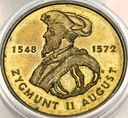 2 zł złote 1996 Zygmunt II August RZADKA