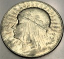 5 zł złotych 1933 Głowa Kobiety Polonia Jadwiga Babka SREBRO