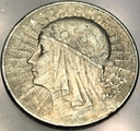 10 zł złotych 1932 Głowa Kobiety Polonia Jadwiga Babka SREBRO