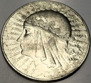 10 zł złotych 1933 Głowa Kobiety Polonia Jadwiga Babka SREBRO