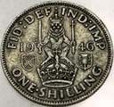 Anglia UK 1 szyling shilling 1946 Jerzy VI George SREBRO