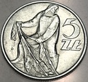 5 zł złotych 1960 RYBAK z Rybakiem