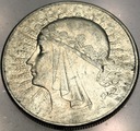 10 zł złotych 1932 Głowa Kobiety Polonia Jadwiga Babka SREBRO
