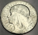 10 zł złotych 1933 Głowa Kobiety Polonia Jadwiga Babka SREBRO