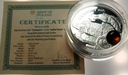 Szlak Bursztynowy 1 dolar Niue 2011 Carnuntum LUSTRZANA SREBRO