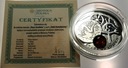 Szlak Bursztynowy 1 dolar Niue 2011 Stare Hradisko LUSTRZANA SREBRO
