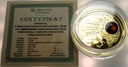 Szlak Bursztynowy 1 dolar Niue 2011 Europa platerowana złotem AU LUSTRZANA