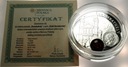 Szlak Bursztynowy 1 dolar Niue 2011 Szombathely LUSTRZANA SREBRO