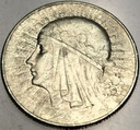 5 zł złotych 1933 Głowa Kobiety Polonia Jadwiga Babka SREBRO
