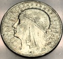 10 zł złotych 1932 Głowa Kobiety Polonia Jadwiga Babka SREBRO