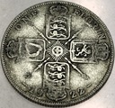 Anglia UK floren florin 1922 Jerzy V George SREBRO