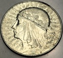 5 zł złotych 1934 Głowa Kobiety Polonia Jadwiga Babka SREBRO