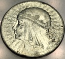 10 zł złotych 1932 Głowa Kobiety Polonia Jadwiga Babka SREBRO