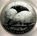 20 zł złotych 2011 Borsuk Zwierzęta Świata SREBRO