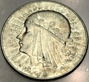 5 zł złotych 1933 Głowa Kobiety Polonia Jadwiga Babka SREBRO