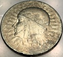 10 zł złotych 1932 Głowa Kobiety Polonia Jadwiga Babka SREBRO