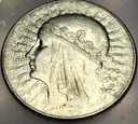 10 zł złotych 1933 Głowa Kobiety Polonia Jadwiga Babka SREBRO
