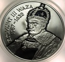 10 zł złotych 1998 Zygmunt III Waza POPIERSIE SREBRO