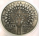 20 zł złotych 2009 GETTO 65 rocznica likwidacji Getta w Łodzi SREBRO
