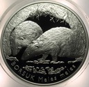 20 zł złotych 2011 Borsuk Zwierzęta Świata SREBRO