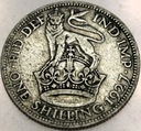 Anglia UK 1 szyling shilling 1927 Jerzy V George SREBRO