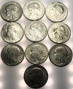 LOT ZESTAW 10x 10 zł złotych 1932 Głowa Kobiety Polonia Jadwiga SREBRO