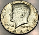 USA 1/2 Dolara 1964 Half Dollar Liberty JFK John F Kennedy SREBRO