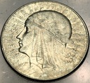 5 zł złotych 1934 Głowa Kobiety Polonia Jadwiga Babka SREBRO