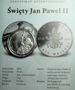 medal 2014 Święty Jan Paweł II Kanonizacja