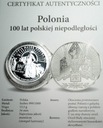 medal 2019 Polonia Mater Nostra Est 100 lat polskiej niepodległości SREBRO