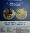 medal Polska Światu 550 rocznica urodzin Mikołaja Kopernika