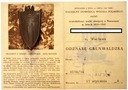 Odznaka Grunwaldzka Grunwald Berlin 1945 LEGITYMACJA
