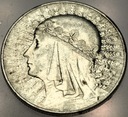 10 zł złotych 1933 Głowa Kobiety Polonia Jadwiga Babka SREBRO